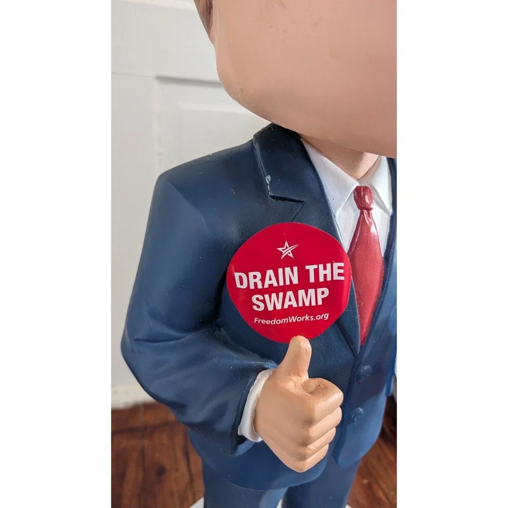 Trump Maga Drain The Swamp 3 Ft Bobble Head Statue 2016 Campaign